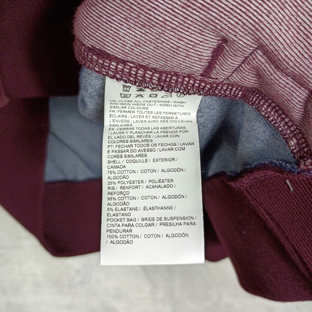 Puma Velour Track Jacket Mens 4XL Burgundy Navy Blue Full Zip Retro Y2K 90s - Picture 7 of 8